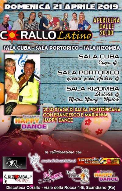 Stage di Salsa Portoricana al Corallo