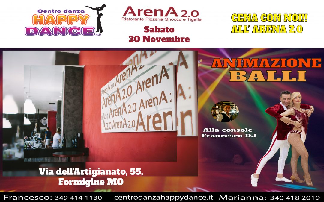 Sabato 30 all’ Arena 2.0