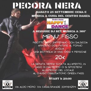 grande evento happy dance alla pecora nera