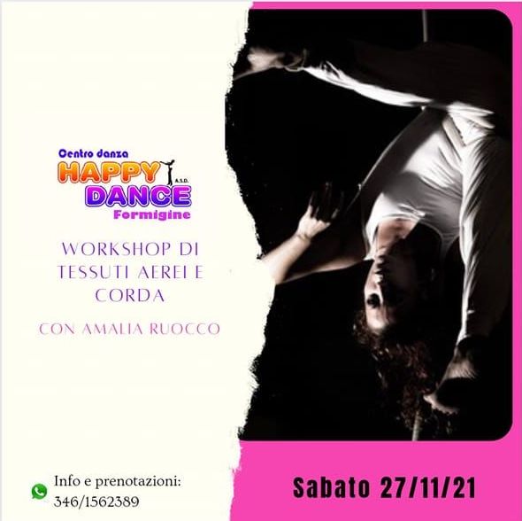 Workshop di Danza Aerea: tessuti e corda con Amalia Ruocco
